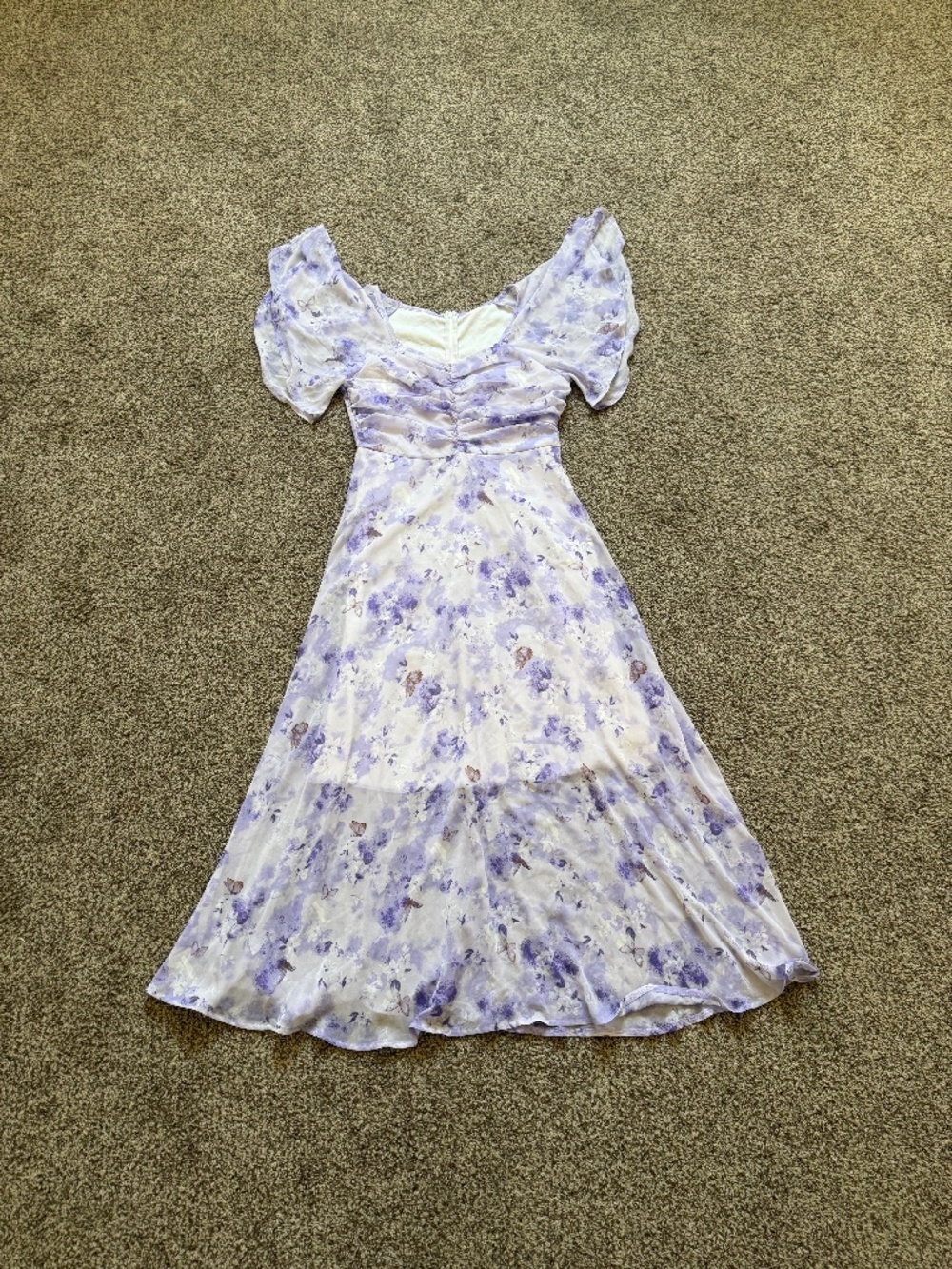 Purple Floral Dress